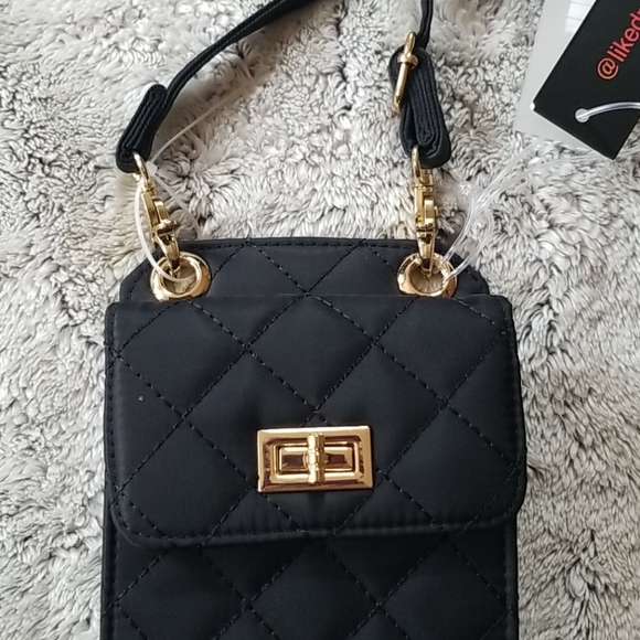 Black quilted crossbody bag - Picture 4 of 6